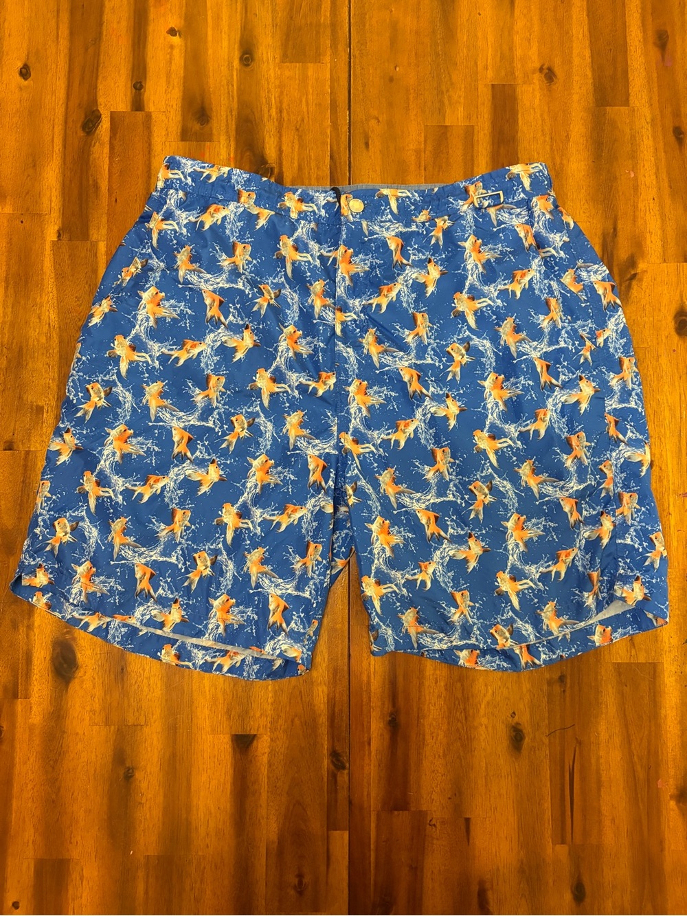 Peter Millar Navy Label Blue Patterned Shorts size 2XL